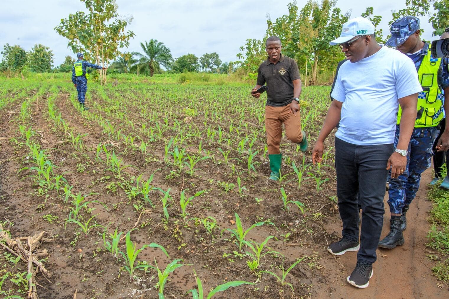 Bénin : tournée d'évaluation agricole dans dix communes du Sud